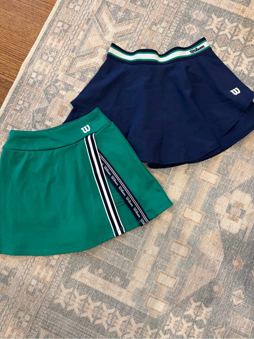Wilson Girls Tennis Skort Skirt Lot Size 6/6X Navy & Green